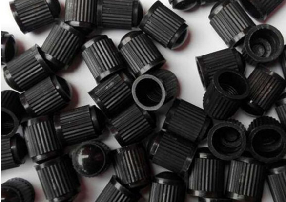 Beacon 100-Pack Black Plastic Tire Valve Stem Caps – With Inner Seal Gasket – 17-492-1