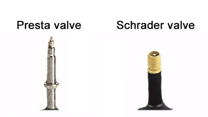 What is the difference between a Schrader valve and a Presta valve